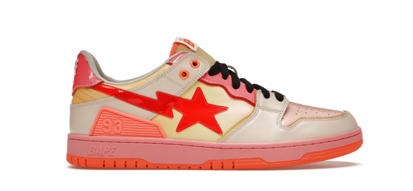 A Bathing Ape Bape SK8 Sta Orange