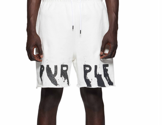 Purple Brand Painted Wordmark Sweat shorts