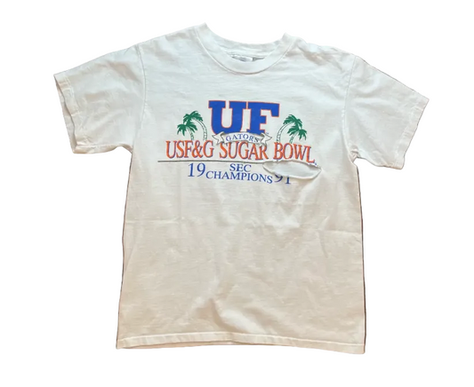Vintage Gators Thrashed White Tee
