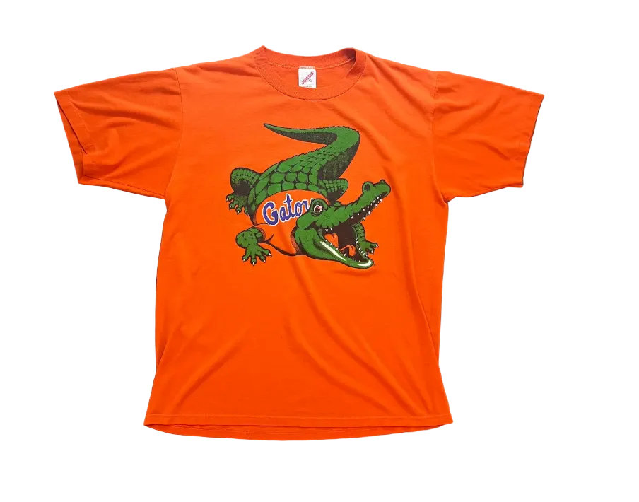 Vintage Crawling Gator Tee Orange