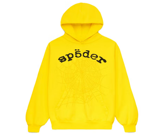 Sp5der OG Web Legacy Hoodie Yellow